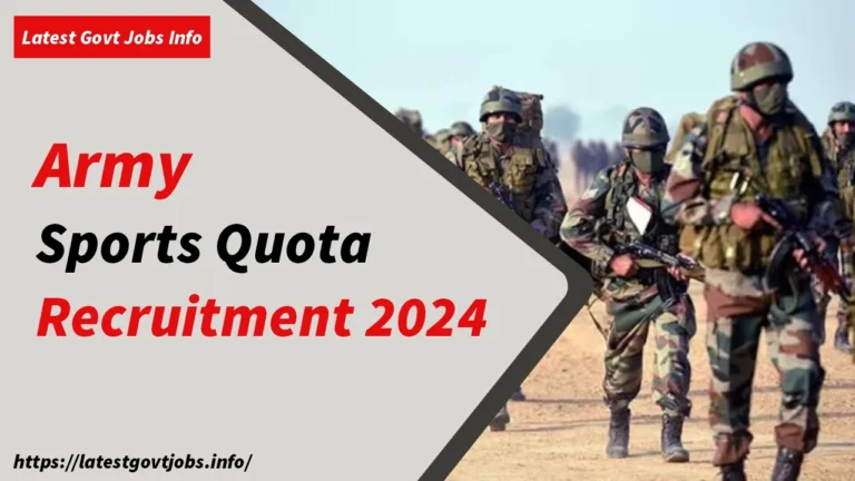 Army Sports Quota Recruitment 2024